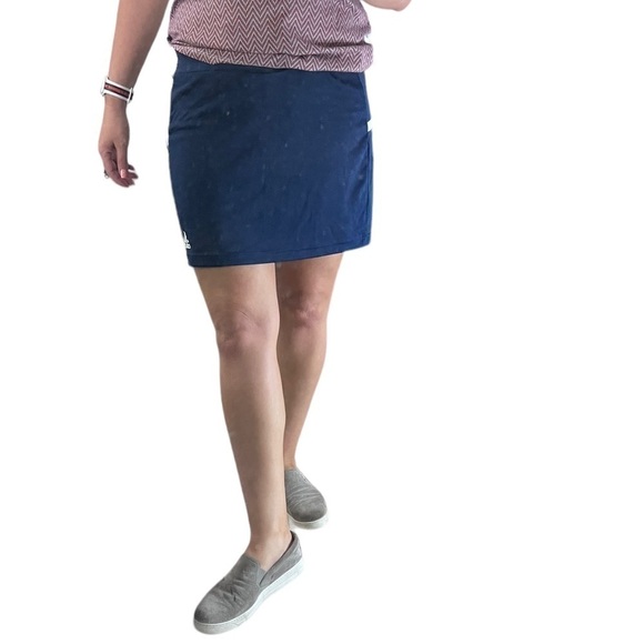 𝅺ADIDAS Clima Cool Navy Blue Active Skort- Size Small/ Medium - Picture 5 of 11